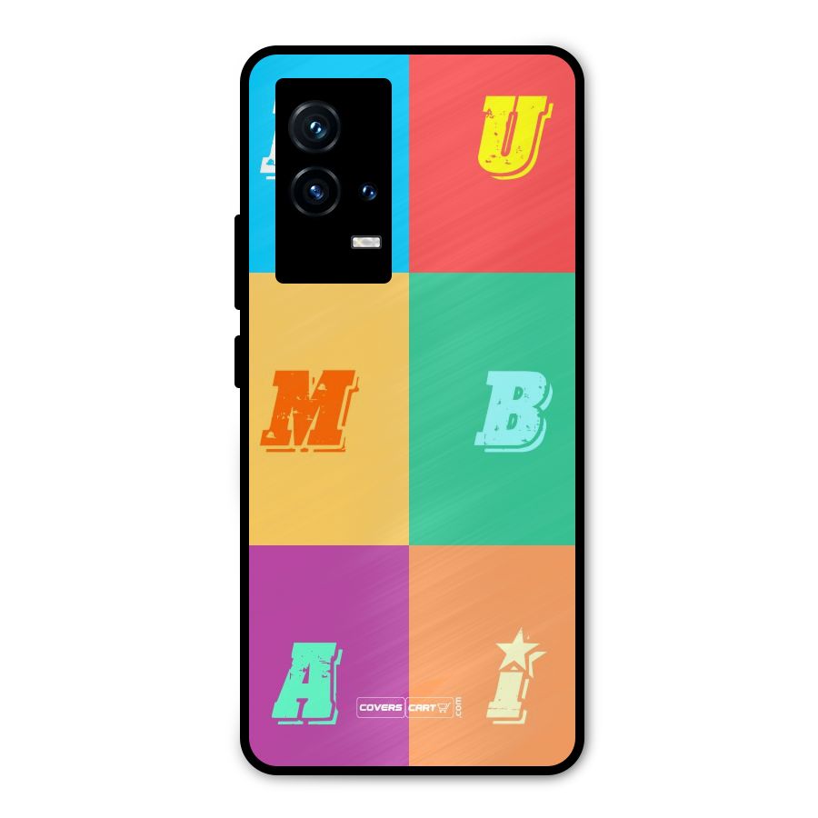 Mumbai Alphabets Metal Back Case for iQOO 9 5G