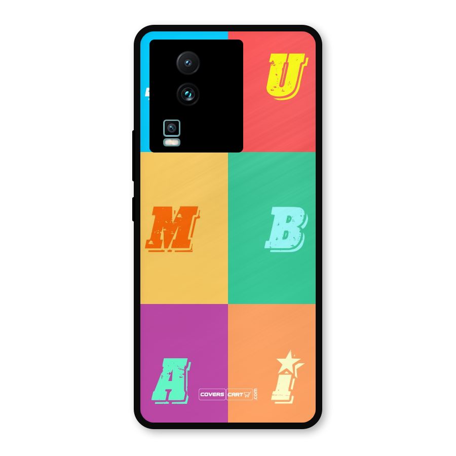 Mumbai Alphabets Metal Back Case for iQOO Neo 7 Pro