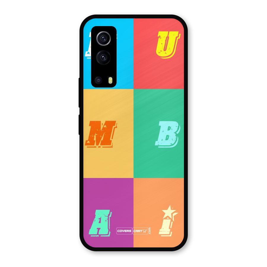 Mumbai Alphabets Metal Back Case for iQOO Z3