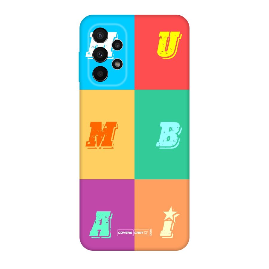 Mumbai Alphabets Original Polycarbonate Back Case for Galaxy A23