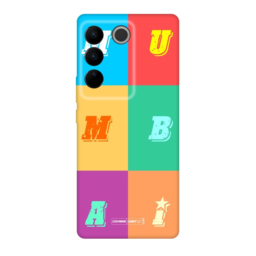 Mumbai Alphabets Original Polycarbonate Back Case for Vivo V27