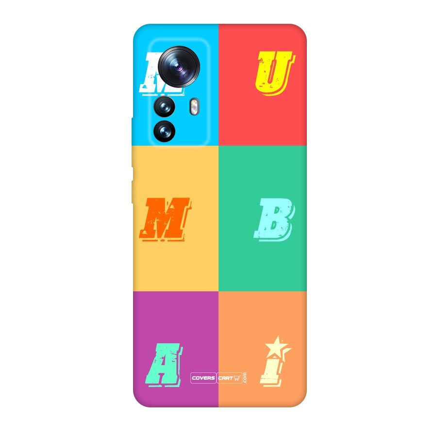Mumbai Alphabets Original Polycarbonate Back Case for Xiaomi 12 Pro