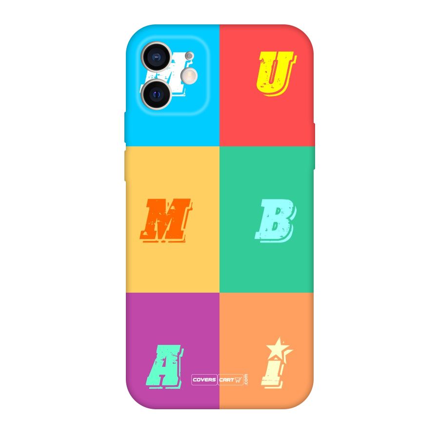 Mumbai Alphabets Original Polycarbonate Back Case for iPhone 12