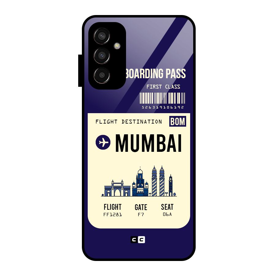 Mumbai Boarding Pass Glass Back Case for Galaxy F13