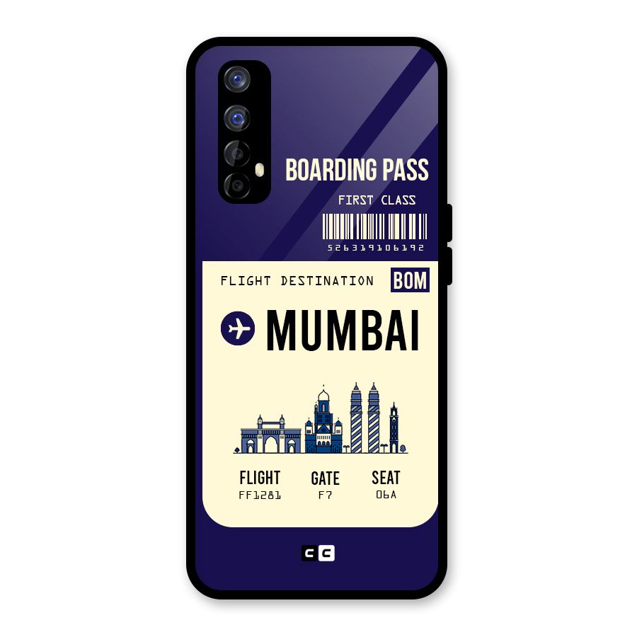 Mumbai Boarding Pass Glass Back Case for Realme Narzo 20 Pro