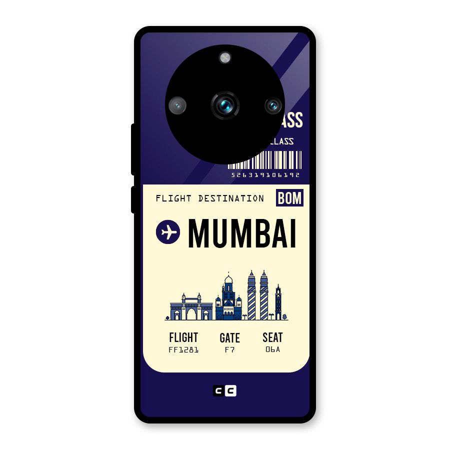 Mumbai Boarding Pass Glass Back Case for Realme Narzo 60 Pro