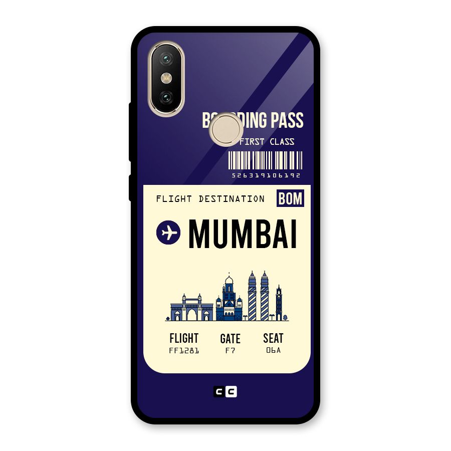 Mumbai Boarding Pass Glass Back Case for Redmi A2