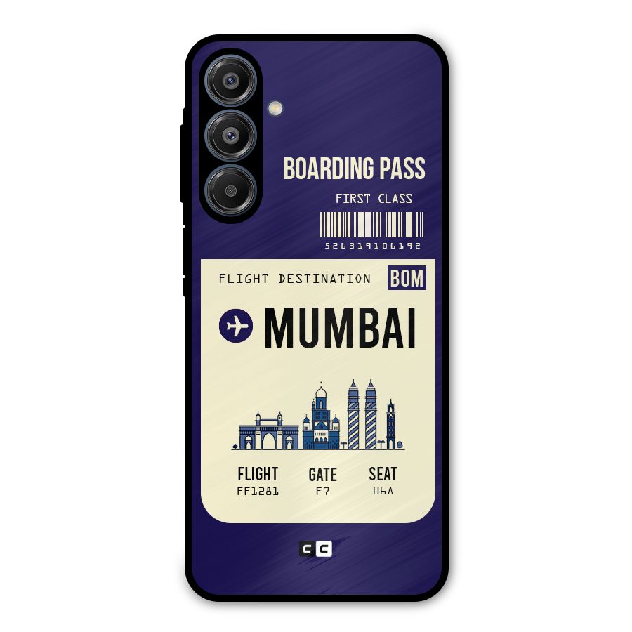 Mumbai Boarding Pass Metal Back Case for Galaxy A16 5G