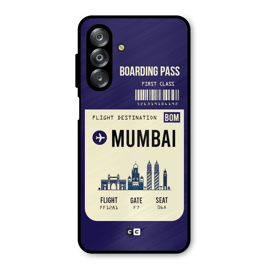 Mumbai Boarding Pass Metal Back Case for Galaxy A26
