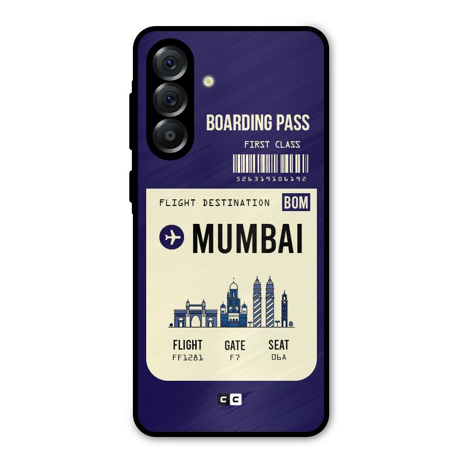 Mumbai Boarding Pass Metal Back Case for Galaxy A36