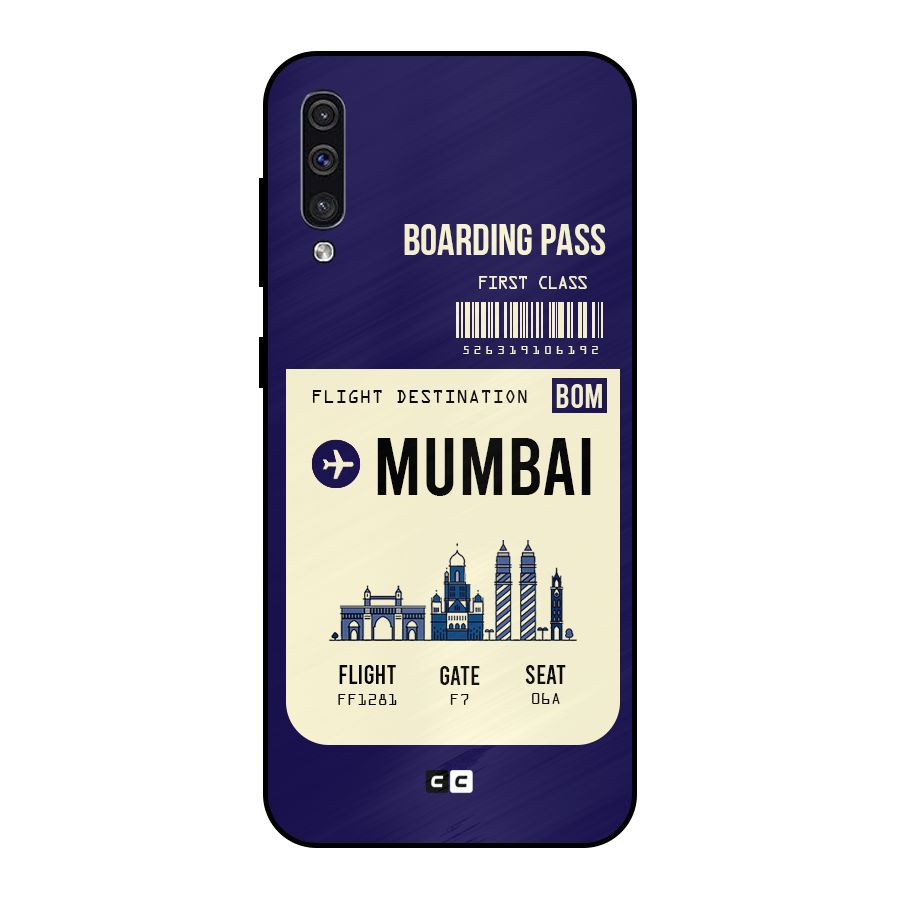 Mumbai Boarding Pass Metal Back Case for Galaxy A50