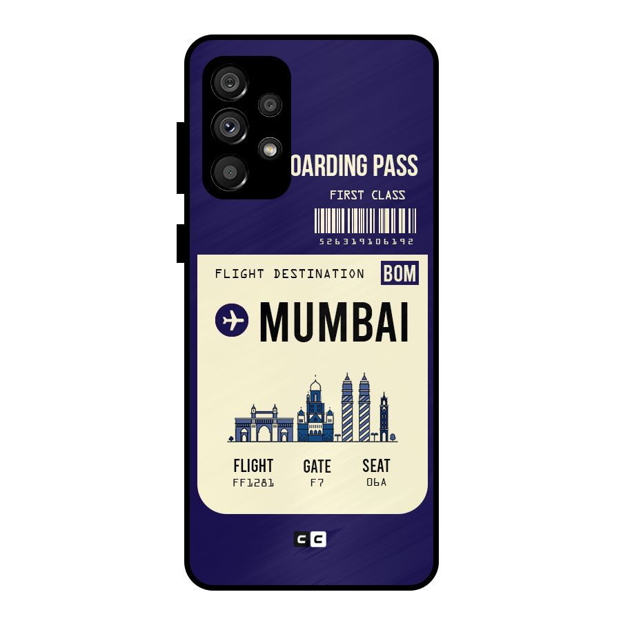 Mumbai Boarding Pass Metal Back Case for Galaxy A73 5G