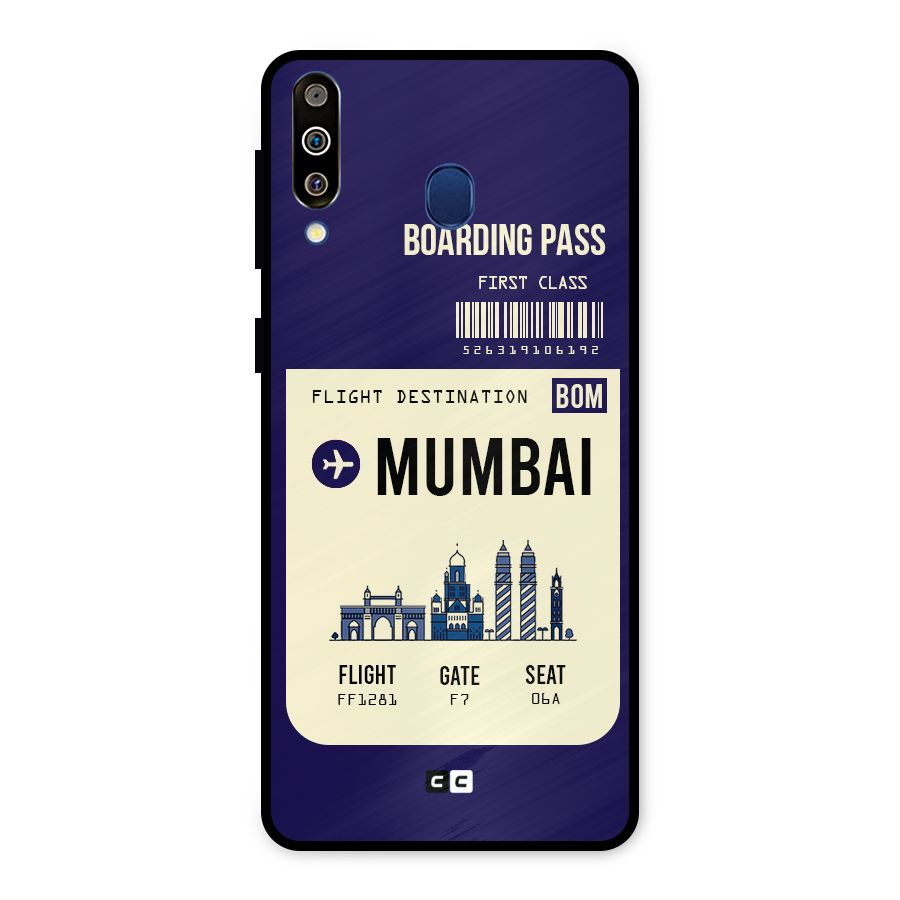 Mumbai Boarding Pass Metal Back Case for Galaxy M30