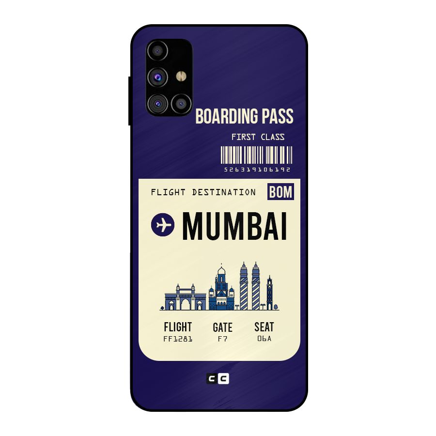Mumbai Boarding Pass Metal Back Case for Galaxy M31s