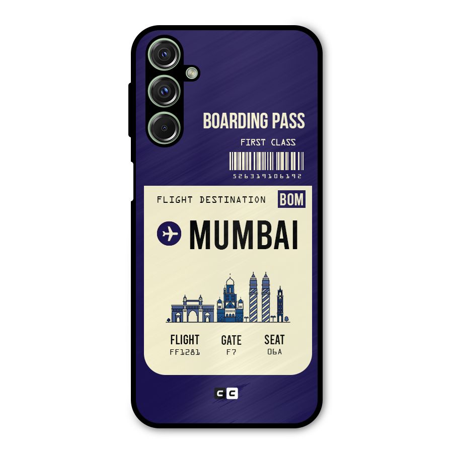 Mumbai Boarding Pass Metal Back Case for Galaxy M34