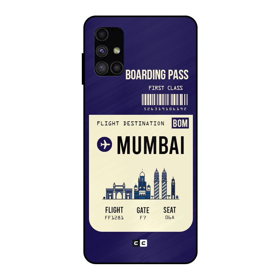 Mumbai Boarding Pass Metal Back Case for Galaxy M51