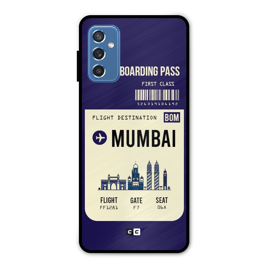 Mumbai Boarding Pass Metal Back Case for Galaxy M52 5G