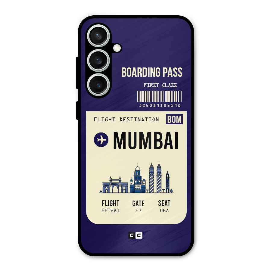 Mumbai Boarding Pass Metal Back Case for Galaxy S23 FE