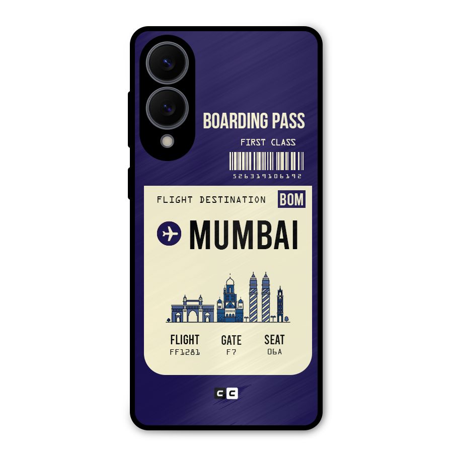 Mumbai Boarding Pass Metal Back Case for Galaxy S25 Edge