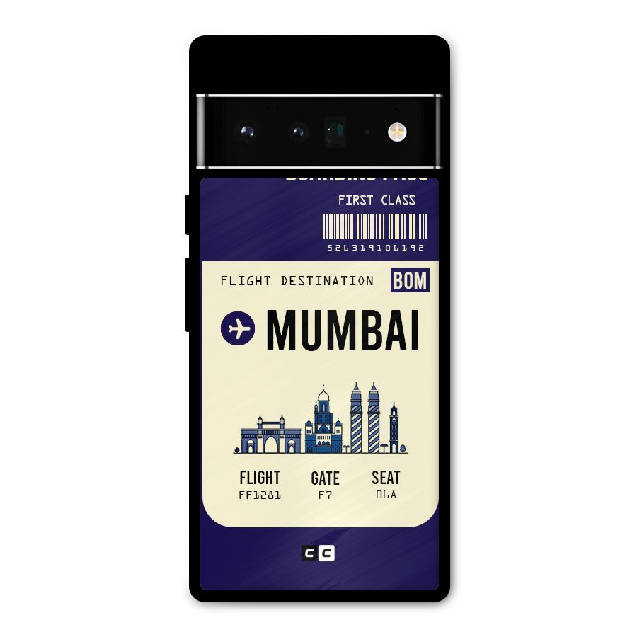 Mumbai Boarding Pass Metal Back Case for Google Pixel 6 Pro