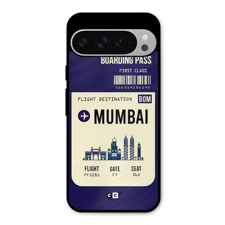 Mumbai Boarding Pass Metal Back Case for Google Pixel 9 Pro XL