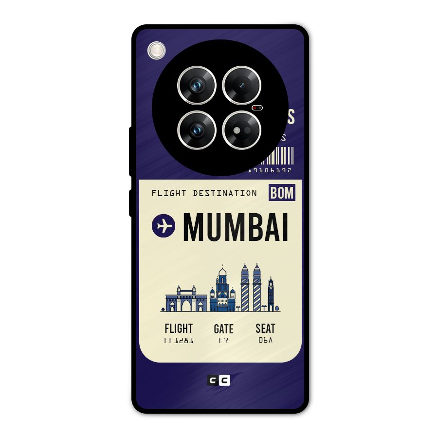 Mumbai Boarding Pass Metal Back Case for Infinix Zero 40 5G