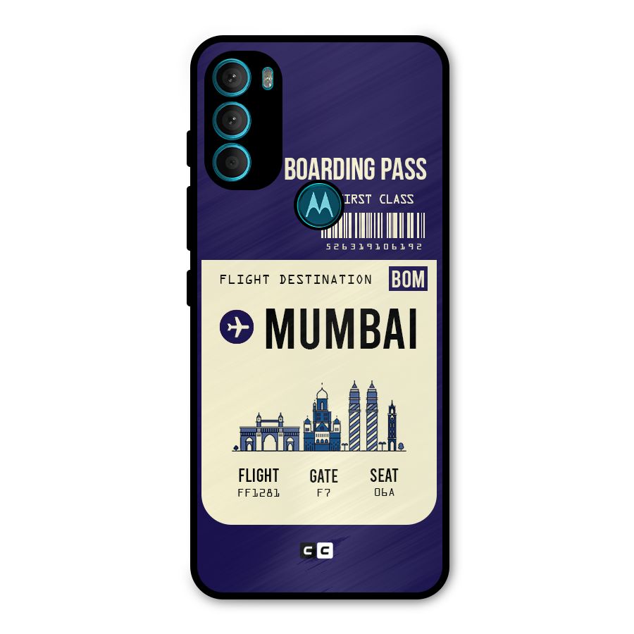 Mumbai Boarding Pass Metal Back Case for Moto G71 5G