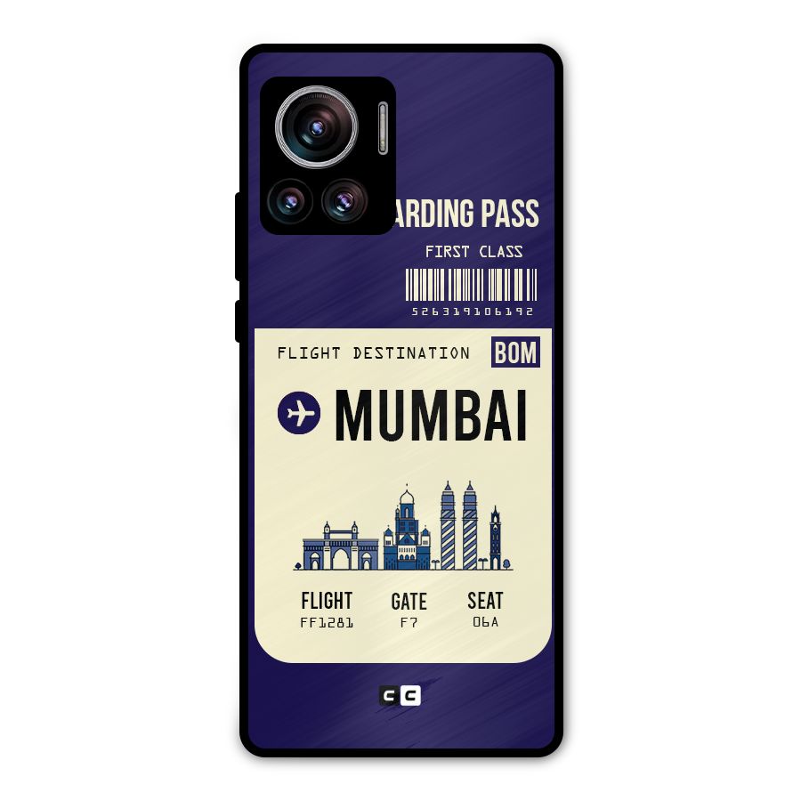 Mumbai Boarding Pass Metal Back Case for Motorola Edge 30 Ultra