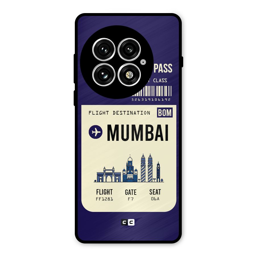 Mumbai Boarding Pass Metal Back Case for OnePlus 13