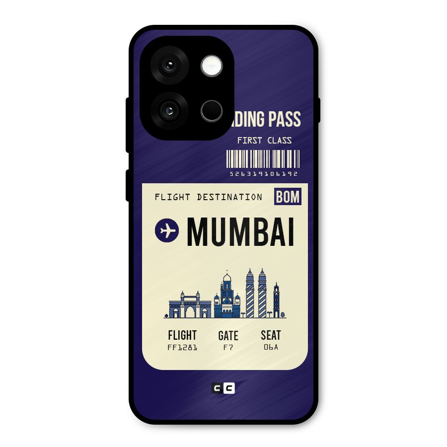 Mumbai Boarding Pass Metal Back Case for OnePlus 13s