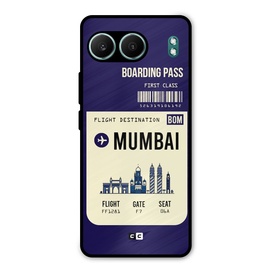 Mumbai Boarding Pass Metal Back Case for OnePlus Nord 4