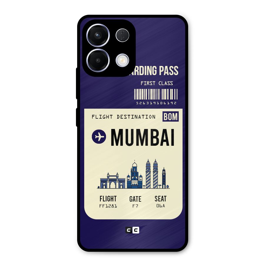 Mumbai Boarding Pass Metal Back Case for Oppo K13