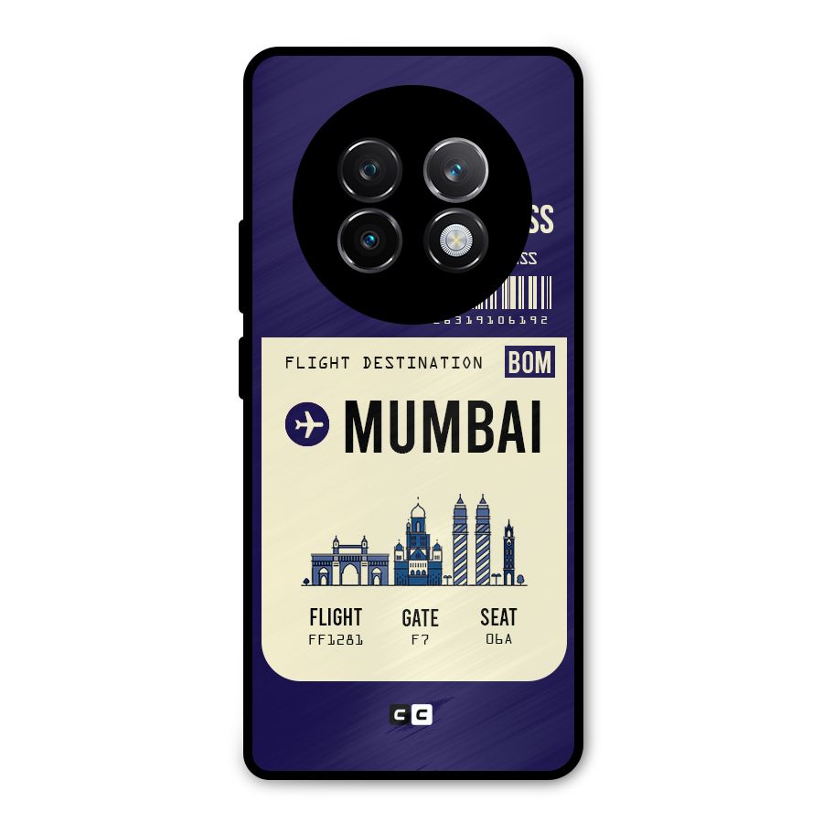 Mumbai Boarding Pass Metal Back Case for Realme 13 Plus