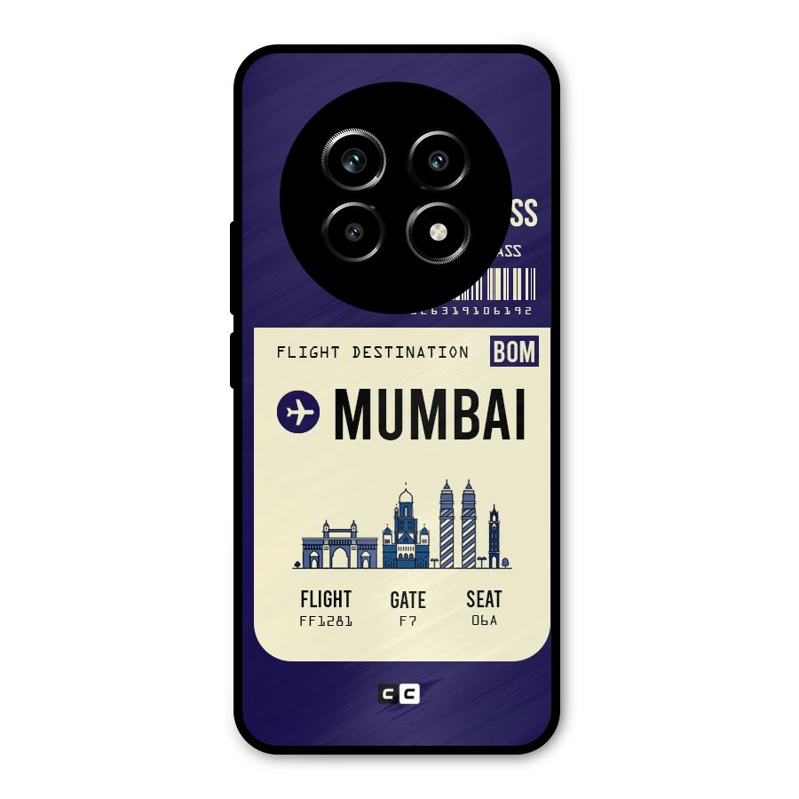 Mumbai Boarding Pass Metal Back Case for Realme 13 Pro