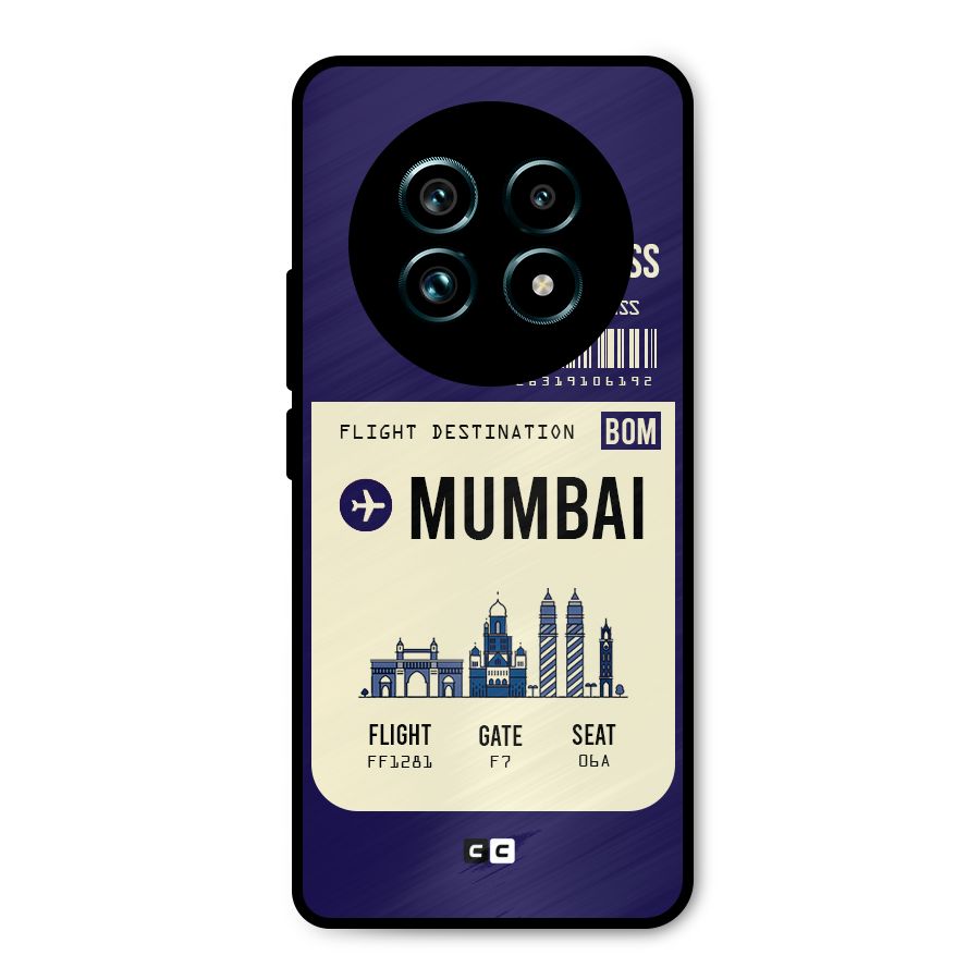 Mumbai Boarding Pass Metal Back Case for Realme 13 Pro Plus