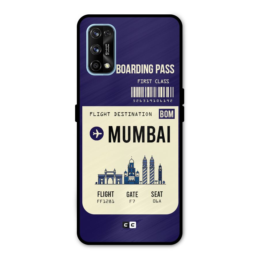 Mumbai Boarding Pass Metal Back Case for Realme 7 Pro