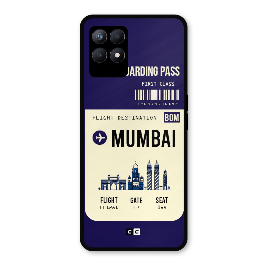 Mumbai Boarding Pass Metal Back Case for Realme Narzo 50