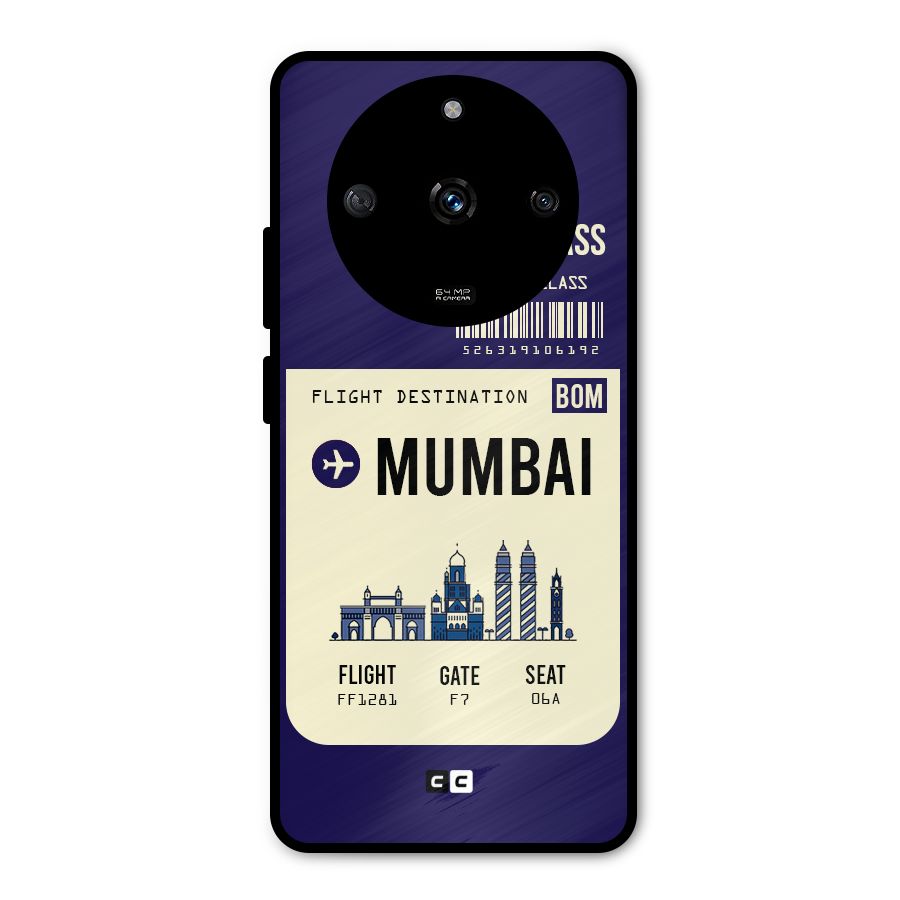 Mumbai Boarding Pass Metal Back Case for Realme Narzo 60 5G