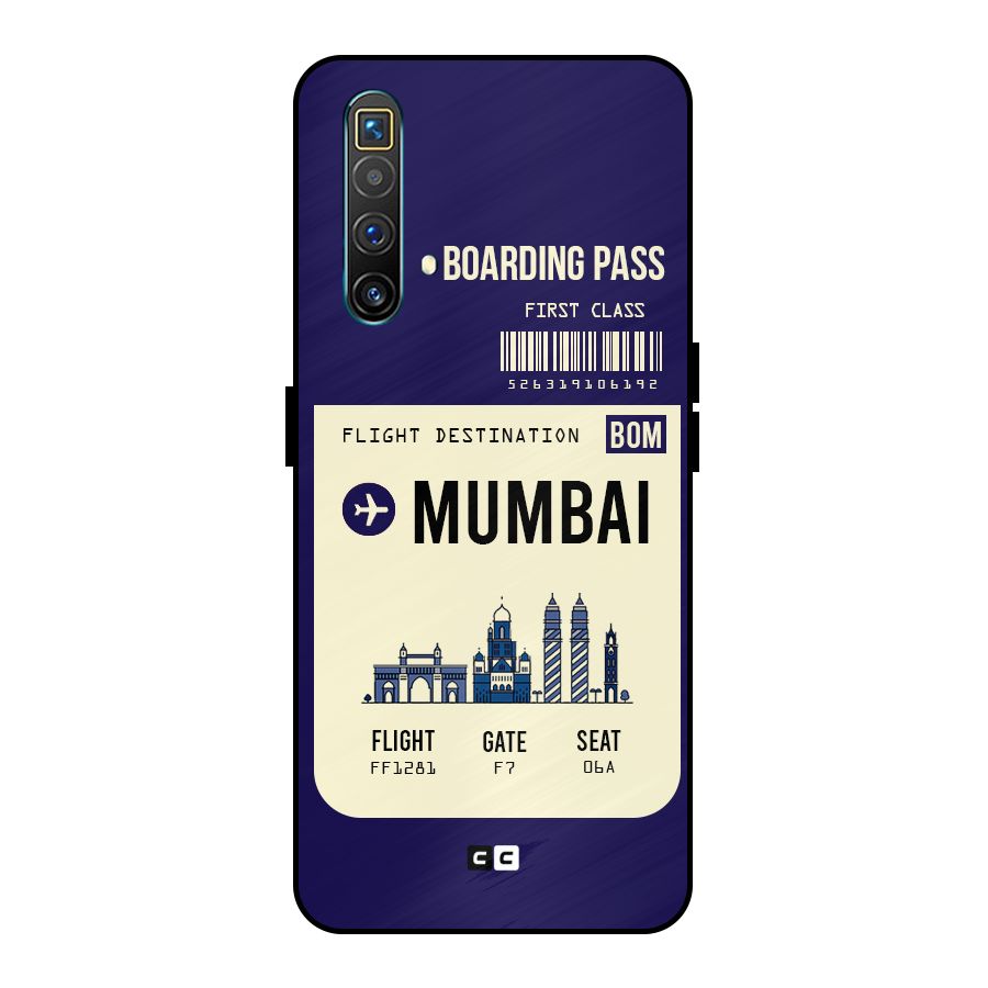 Mumbai Boarding Pass Metal Back Case for Realme X3 SuperZoom