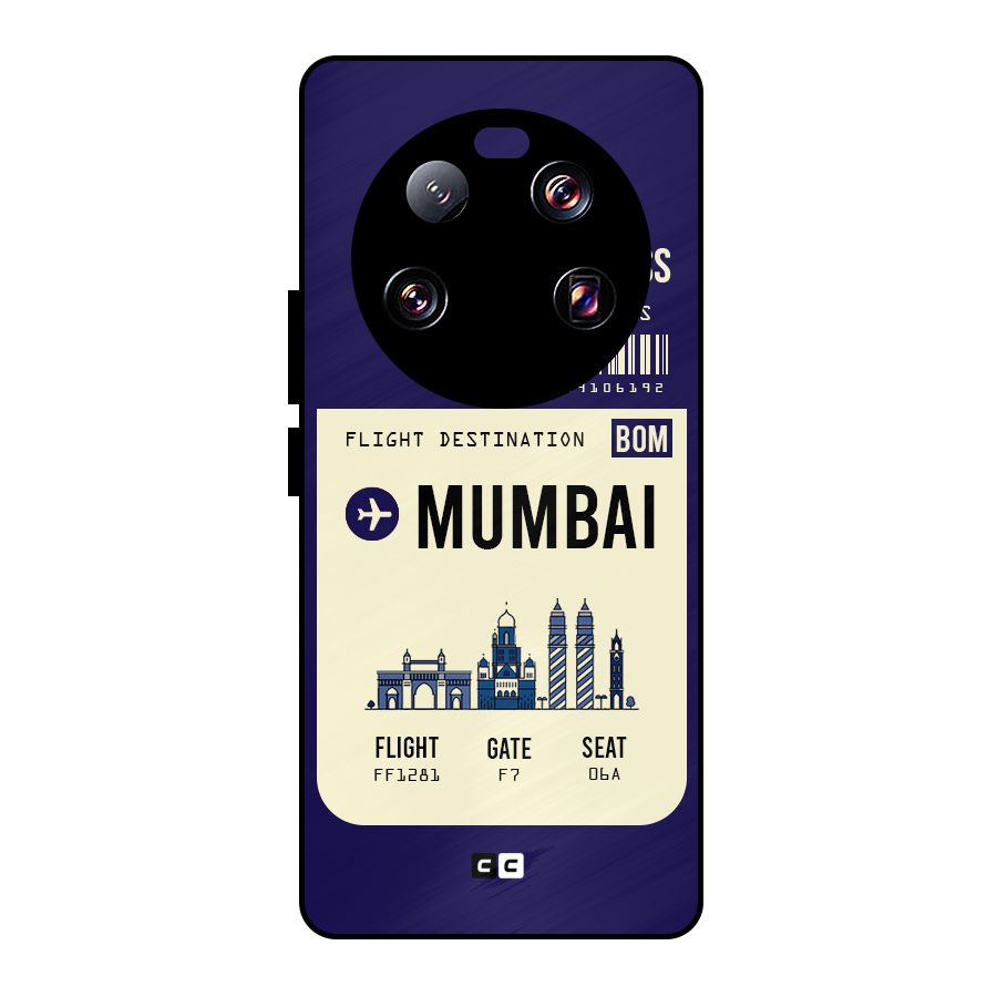 Mumbai Boarding Pass Metal Back Case for Xiaomi 13 Ultra