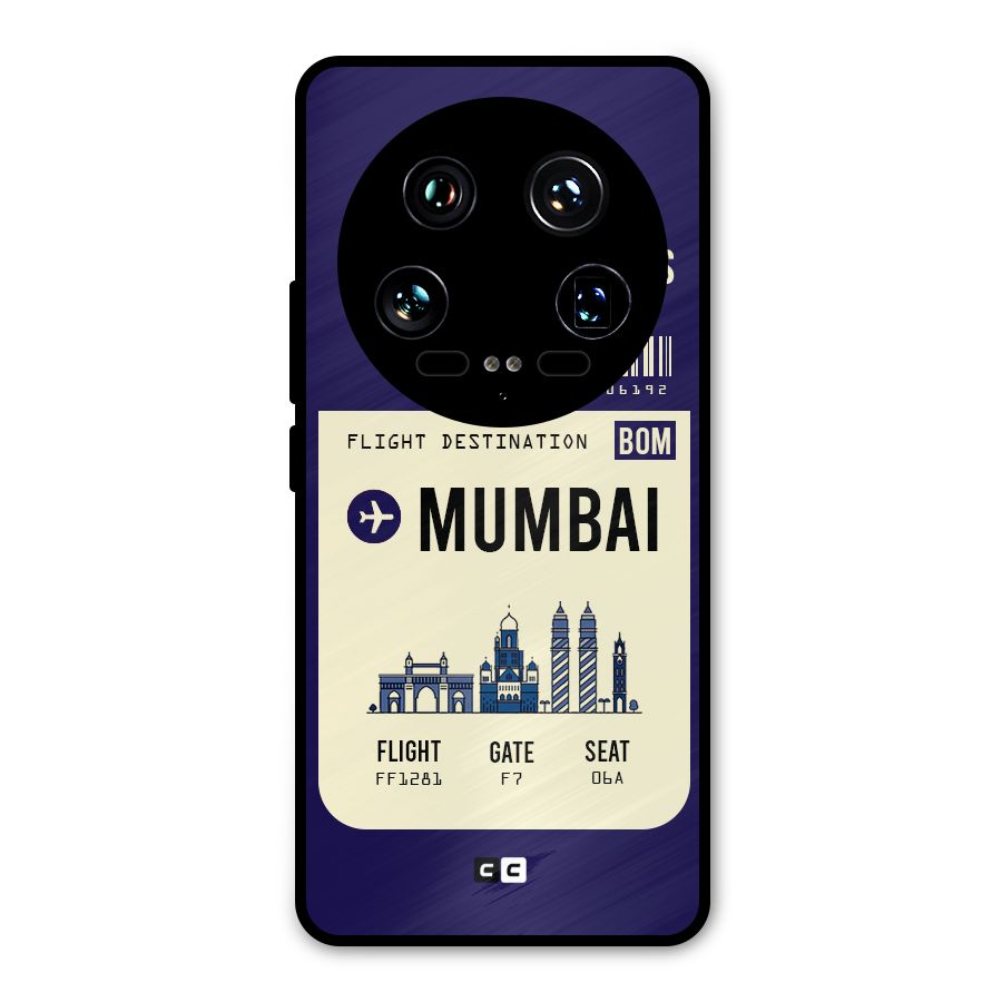 Mumbai Boarding Pass Metal Back Case for Xiaomi 14 Ultra