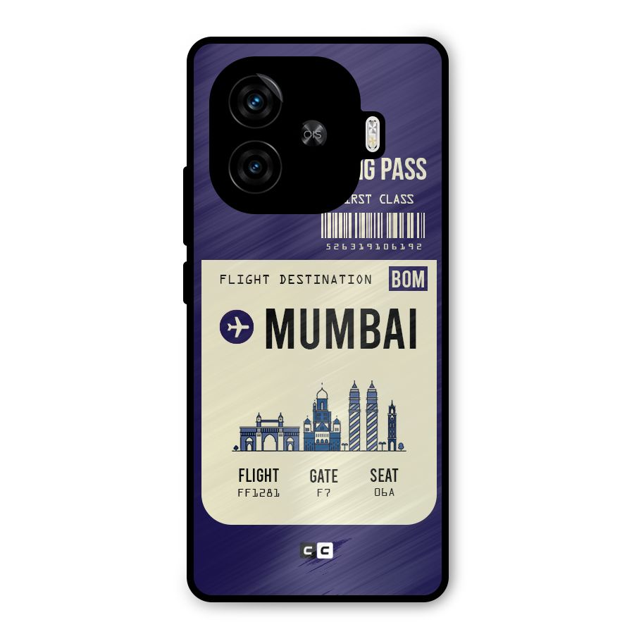 Mumbai Boarding Pass Metal Back Case for iQOO Neo 10R