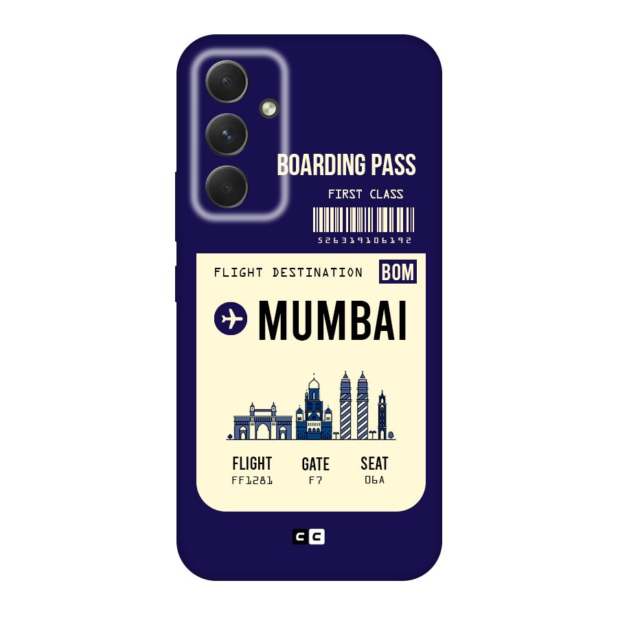 Mumbai Boarding Pass Original Polycarbonate Back Case for Galaxy A54