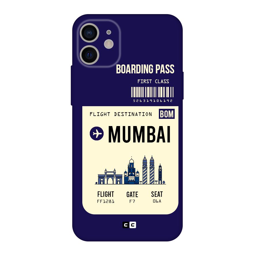 Mumbai Boarding Pass Original Polycarbonate Back Case for iPhone 11