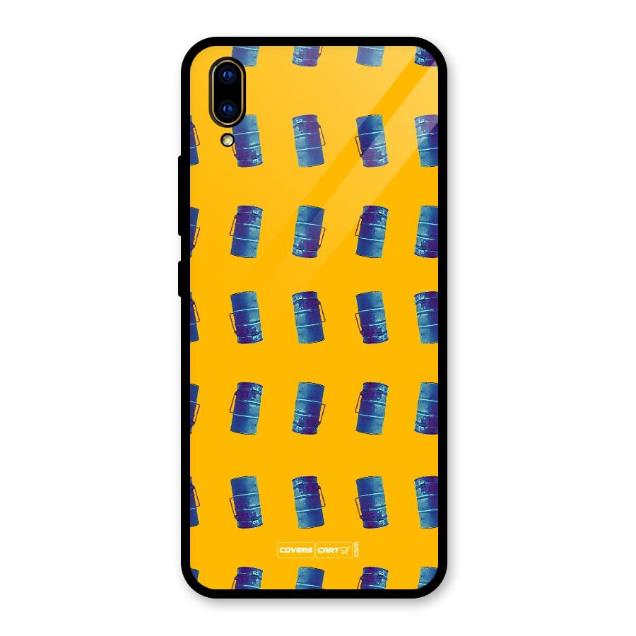 Mumbai Citystyle Glass Back Case for Vivo V11 Pro