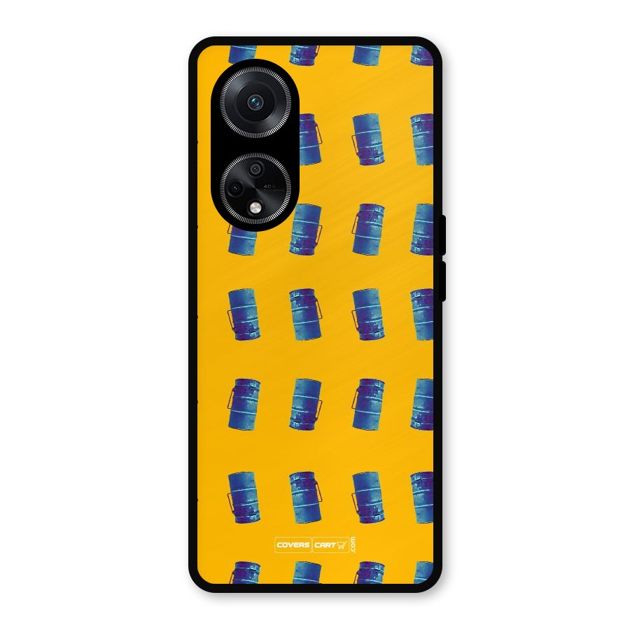 Mumbai Citystyle Metal Back Case for Oppo F23
