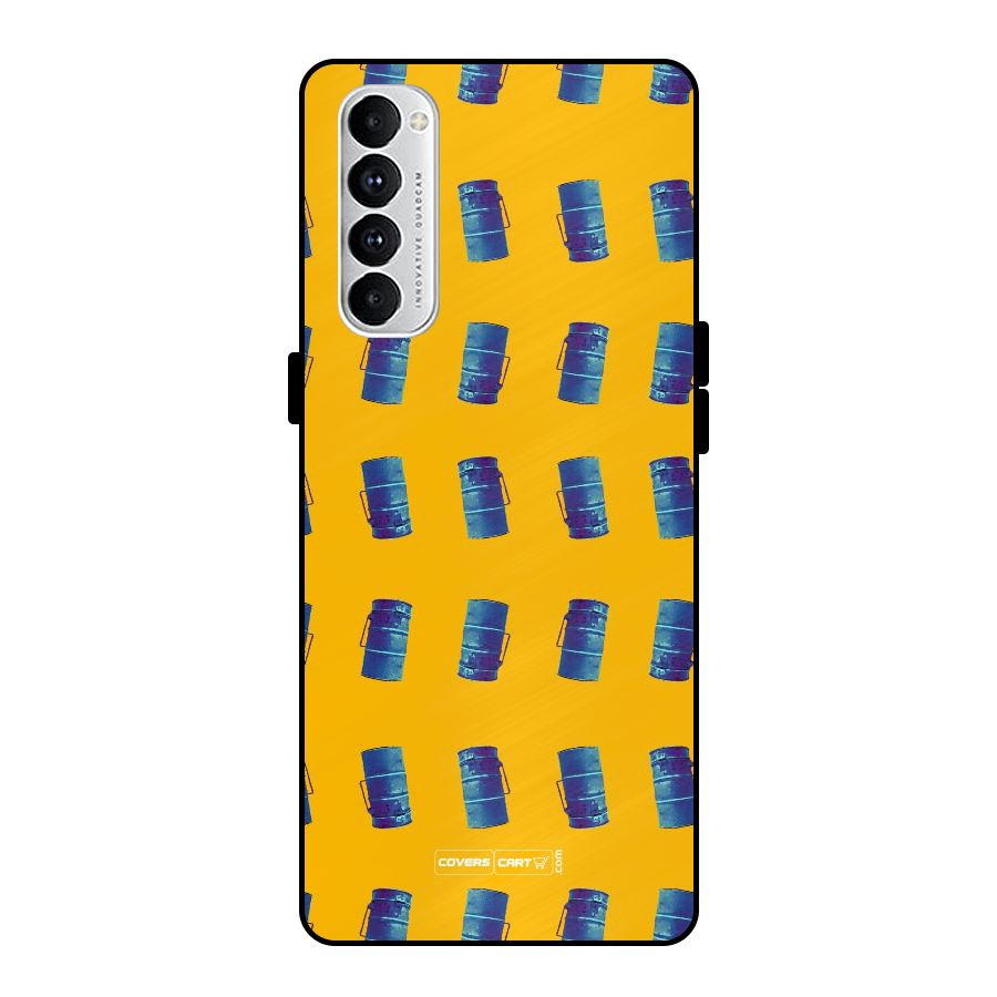 Mumbai Citystyle Metal Back Case for Oppo Reno4 Pro