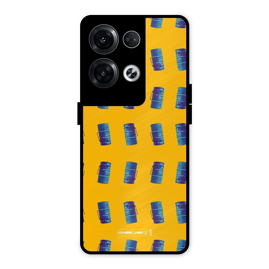Mumbai Citystyle Metal Back Case for Oppo Reno8 Pro 5G