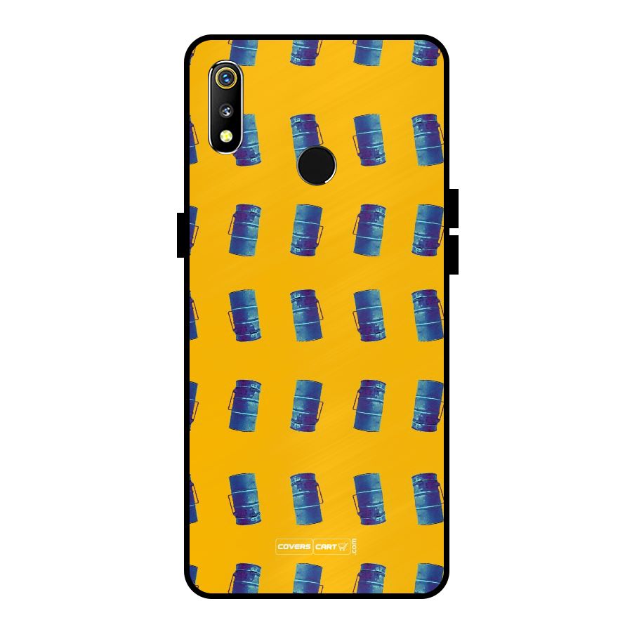 Mumbai Citystyle Metal Back Case for Realme 3i