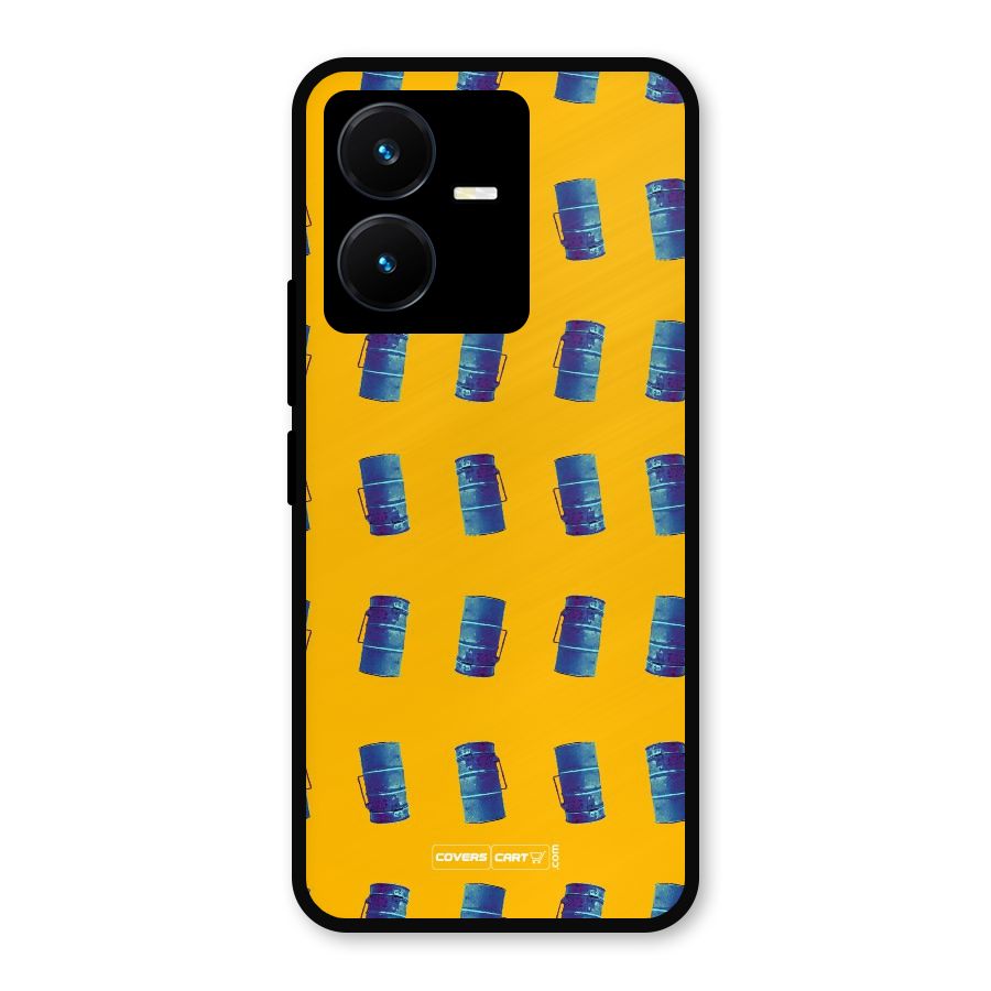 Mumbai Citystyle Metal Back Case for Vivo Y22